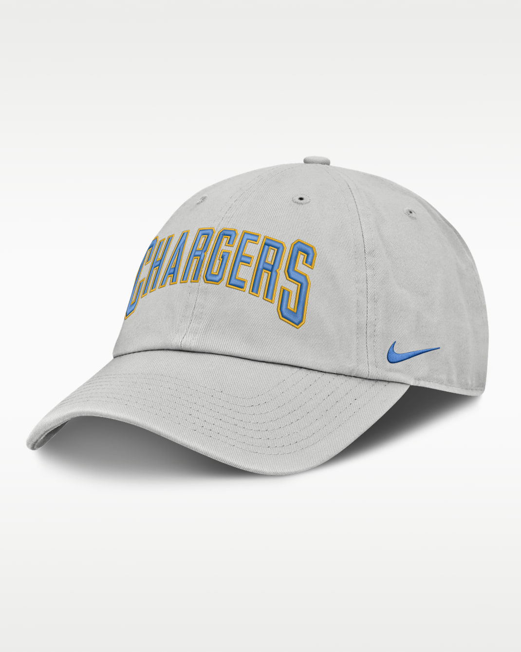 Los Angeles Chargers Primetime Club Arched Men's Nike NFL Adjustable Hat - Grey