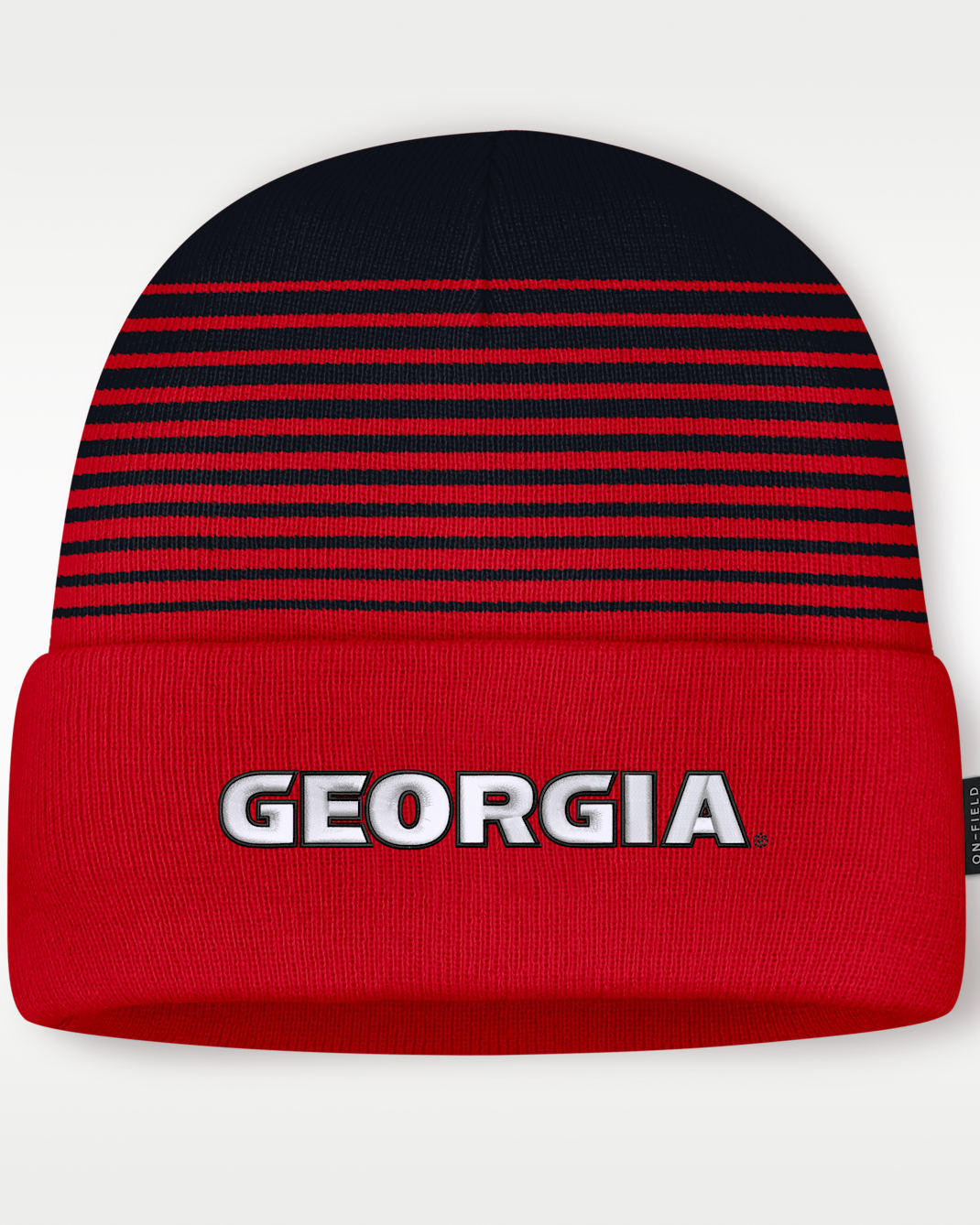 Georgia Sideline Utility Men's Nike College Cuffed Beanie - University Red/Black
