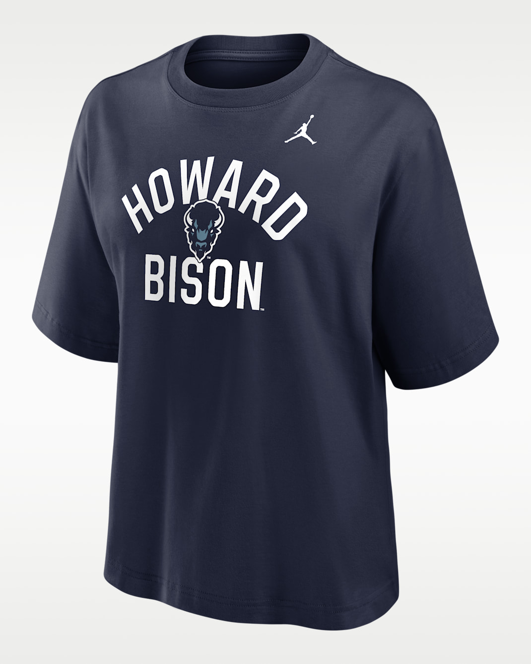 Nike College (Howard University) Women's Boxy T-Shirt - College Navy