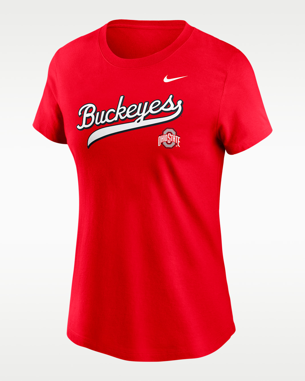 Ohio State Athletic Prep Arch Local Script Women's Nike College T-Shirt - Red