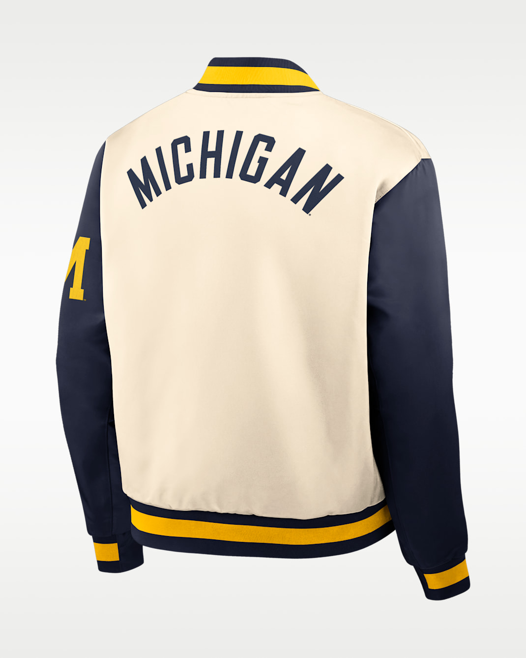 Michigan Legacy Men's Nike College Full-Snap Bomber Jacket