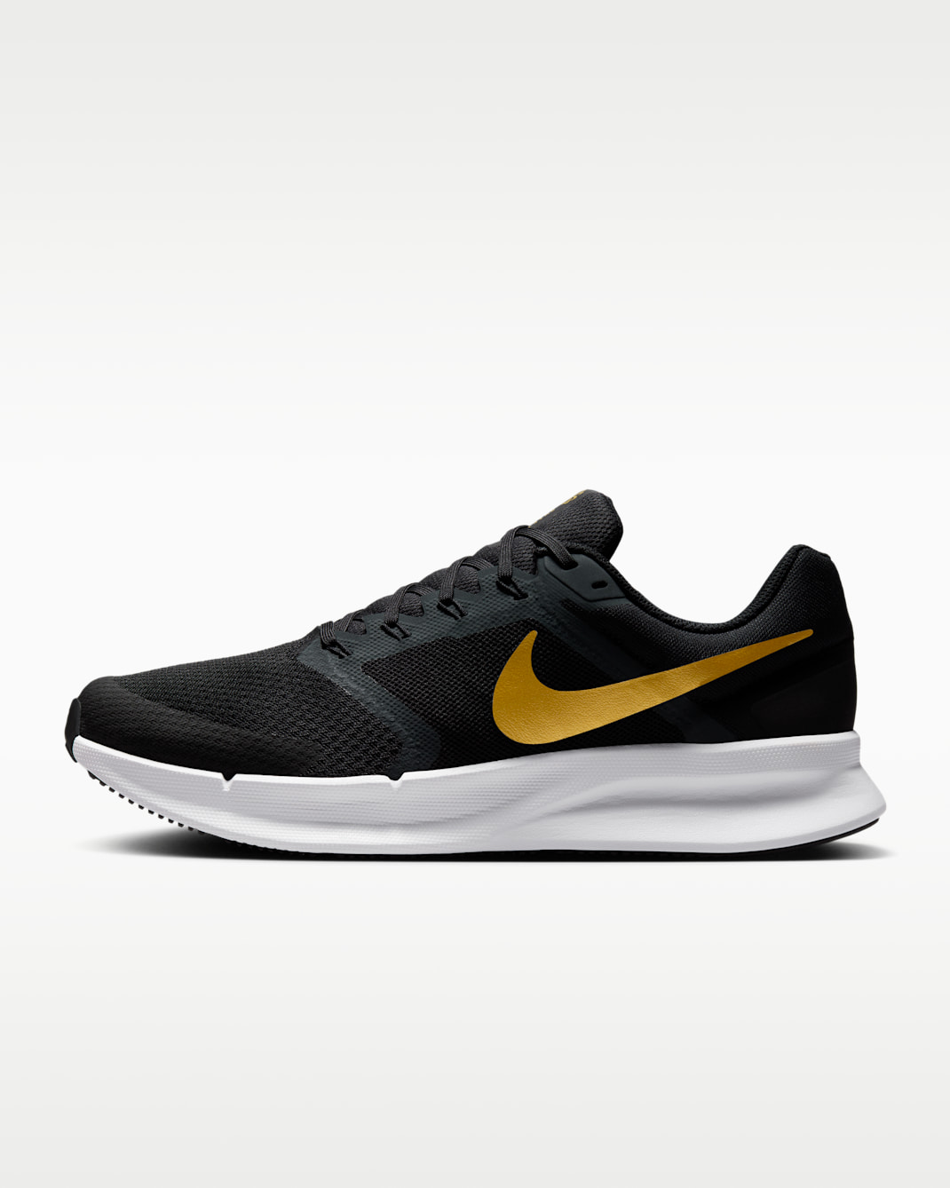 Nike Run Swift 3 Men's Road Running Shoes - Black/Anthracite/White/Metallic Gold