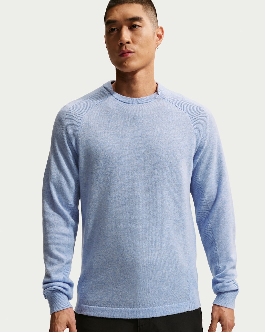 나이키 테일러드 퍼포먼스 남성 크루넥 골프 크루넥 탑 - 워크 블루/애션 슬레이트