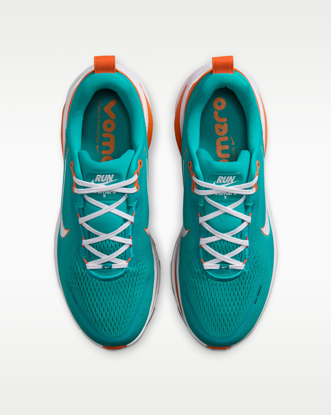 Nike Vomero 18 (Miami Dolphins) Men's NFL Road Running Shoes
