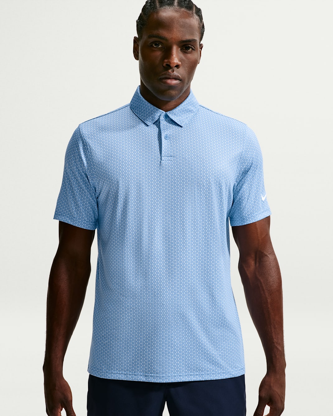 Polo de golf Dri-FIT para hombre Nike Velocity - Azul Pacífico/Azul Pacífico/Blanco