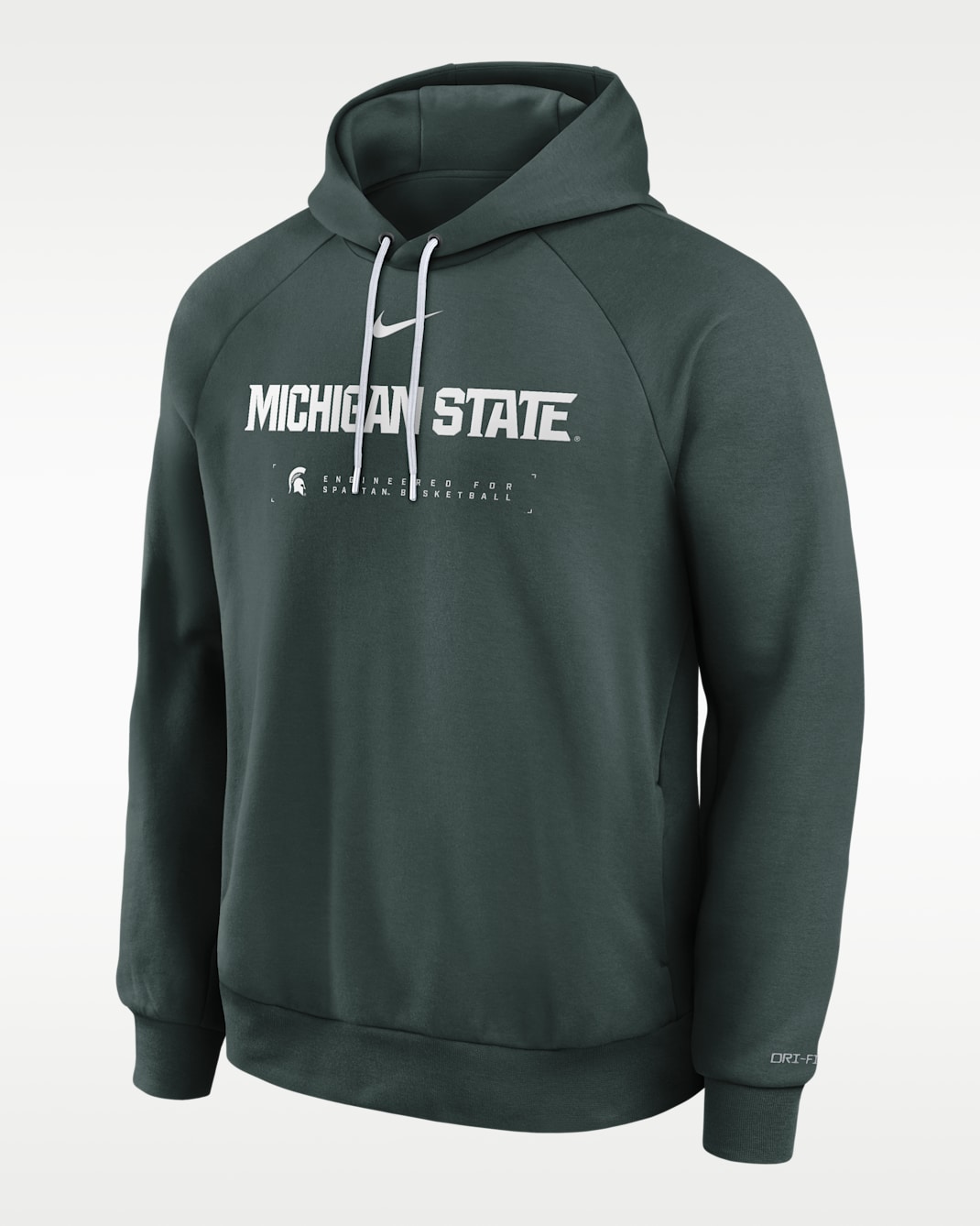 Michigan State Courtside Basketball Practice Men's Nike Dri-FIT Pullover Hoodie - Green