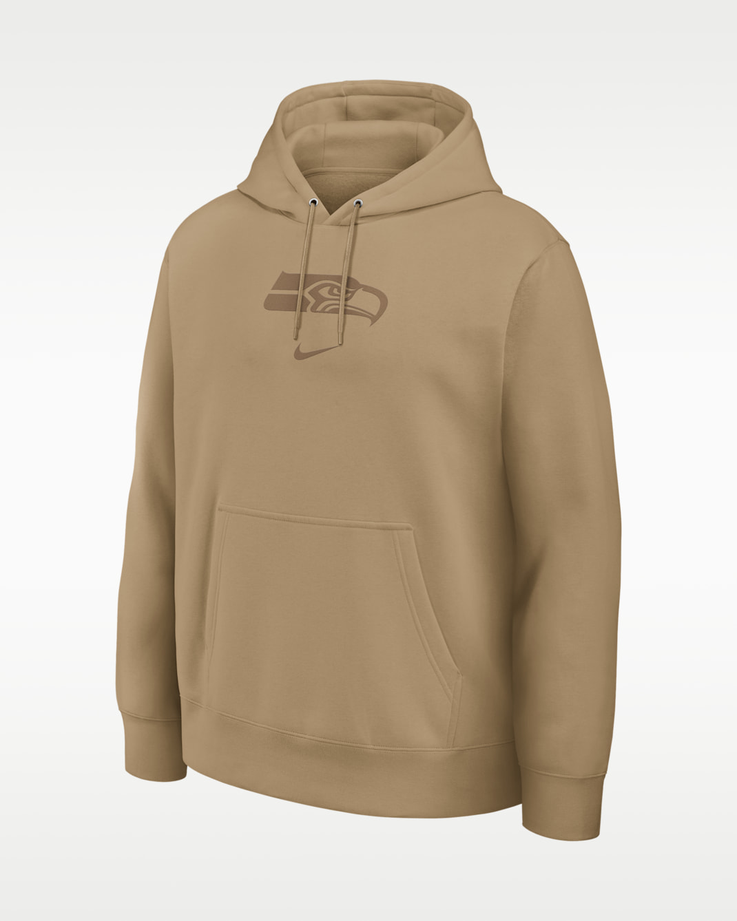 Seattle Seahawks Washed Club Men's Nike NFL Pullover Hoodie - Tan/Beige