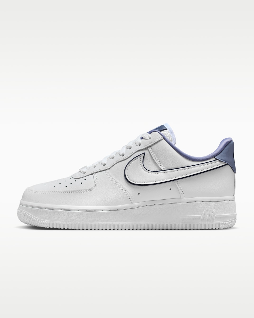 ナイキ エア フォース 1 '07 エッセンシャル ウィメンズシューズ - ホワイト/ワールドインディゴ/ミッドナイトネイビー