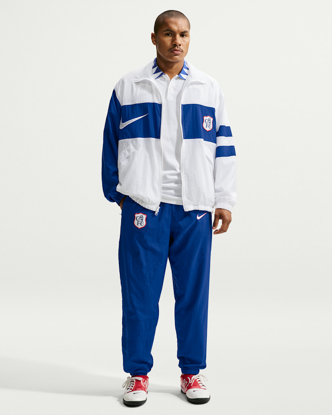 Chelsea FC Third Men's Nike Repel i96 Track Pants - Rush Blue/Rush Blue/White