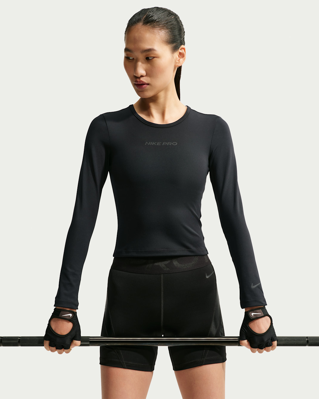 Nike Pro Sculpt 女款 Dri-FIT 長袖上衣 - 黑色/Linen/黑色