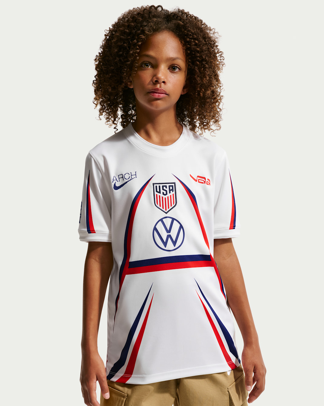 USA x V.A.A. Big Kids' Short-Sleeve Soccer Top