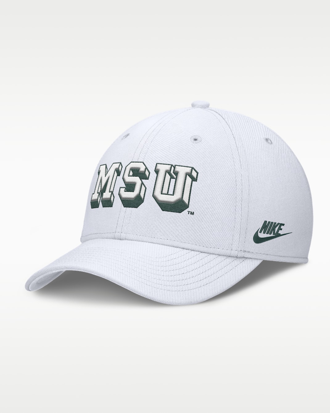Michigan State Primetime Rise Academic Men's Nike Dri-FIT College Hat - White