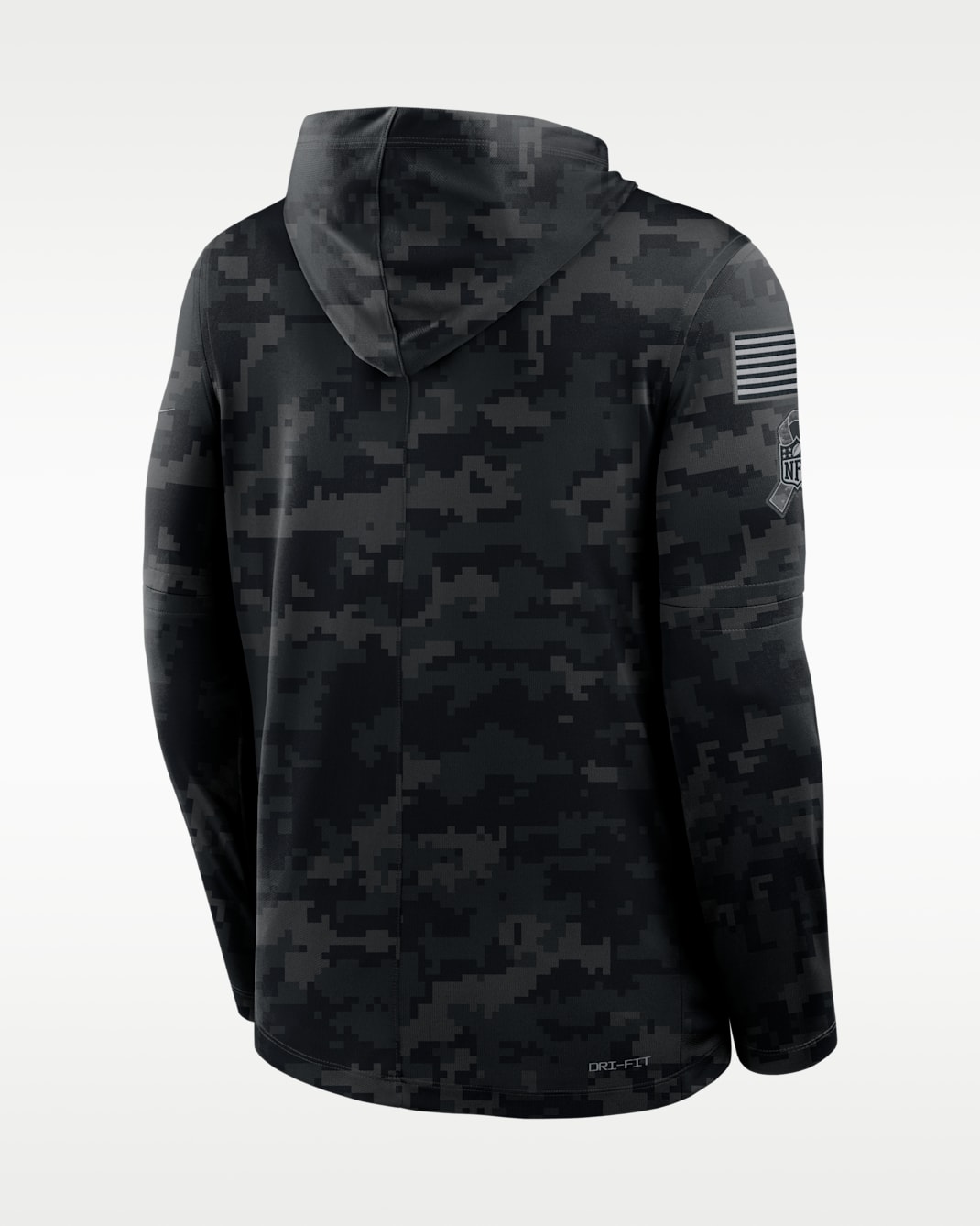 Dallas Cowboys Salute to Service Sideline Men's Nike Dri-FIT NFL Long-Sleeve Hooded Top