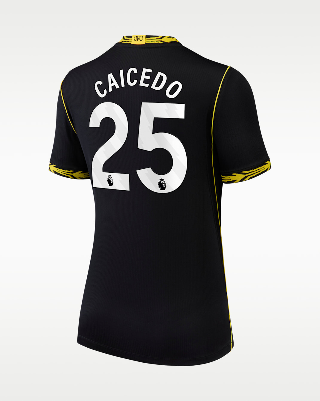Moisés Caicedo Chelsea 2026/27 Stadium Away Women's Nike Dri-FIT Soccer Jersey - Black