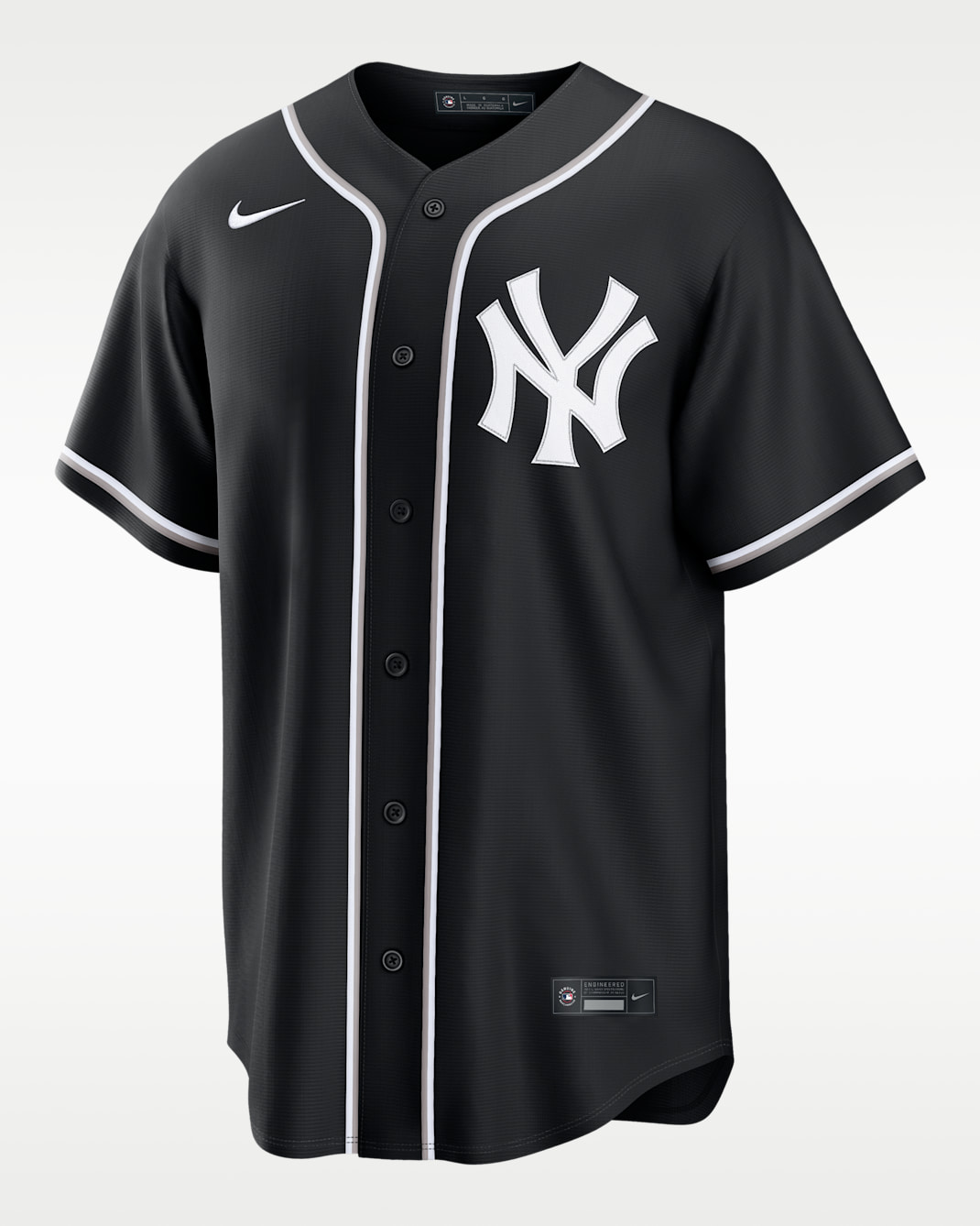 New York Yankees Men's Nike MLB Replica Fashion Jersey - Black/White