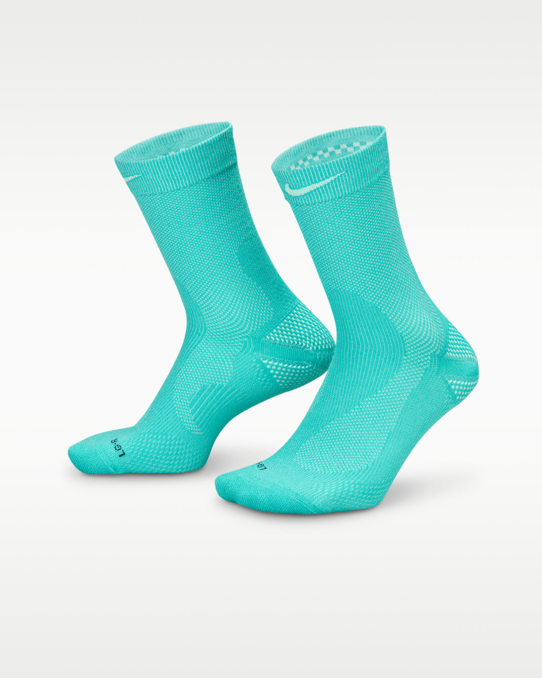 Nike Running Lightweight Crew Socks (1 Pair) - Washed Teal/Mint Foam/Black/Mint Foam