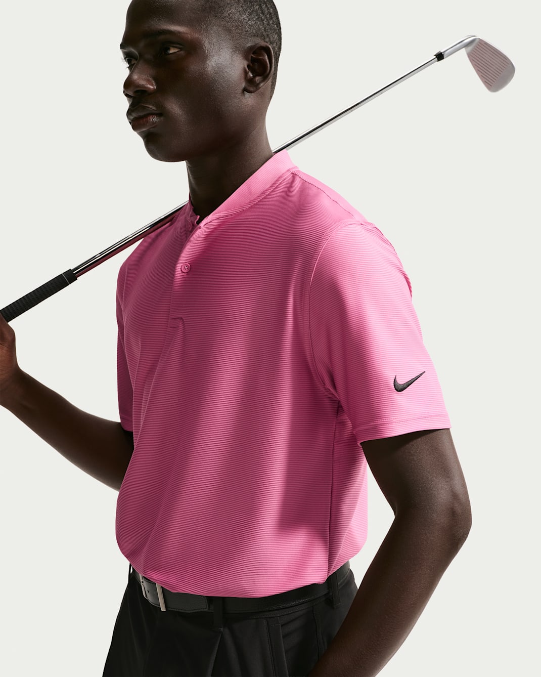 Nike Velocity Men's Dri-FIT Golf Polo - Peony/Black