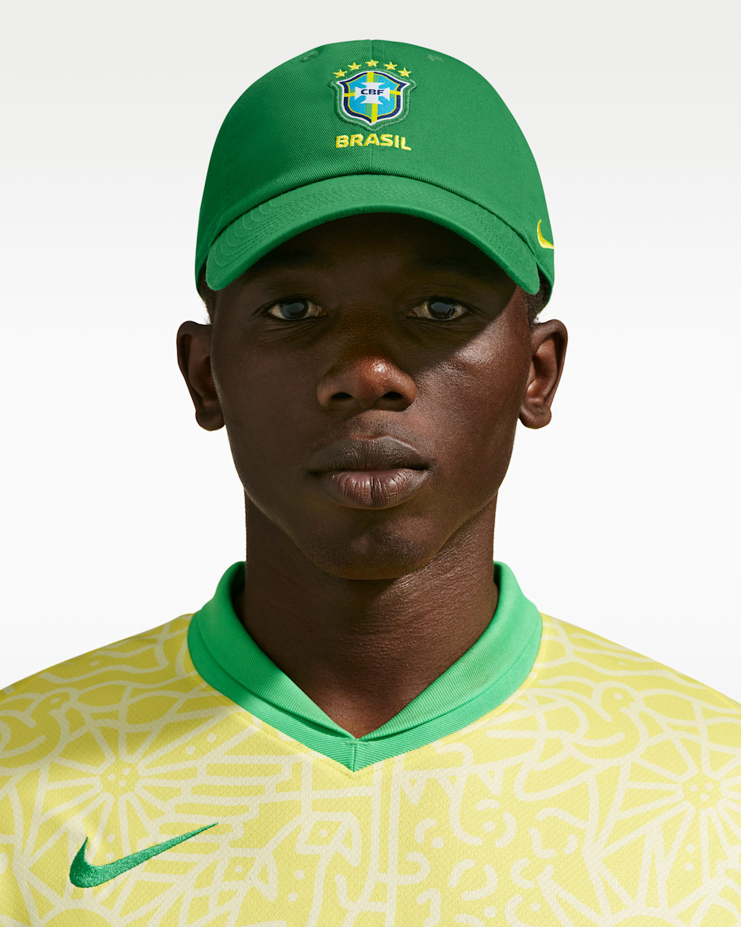 Gorra de futbol Nike de Brasil Club - Verde manzana