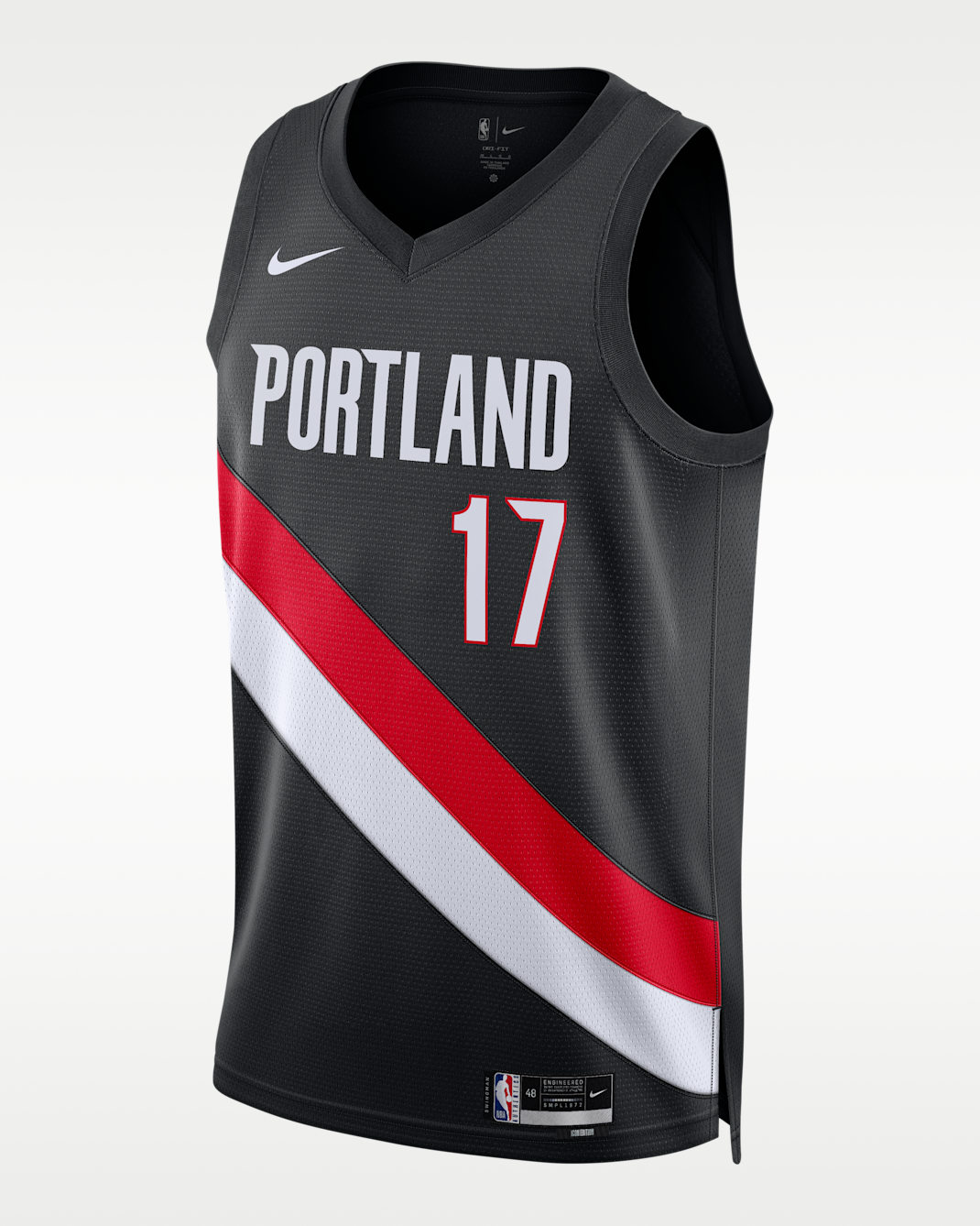 Jersey Nike Dri-FIT de la NBA Swingman para hombre Shaedon Sharpe Portland Trail Blazers Icon Edition - Negro