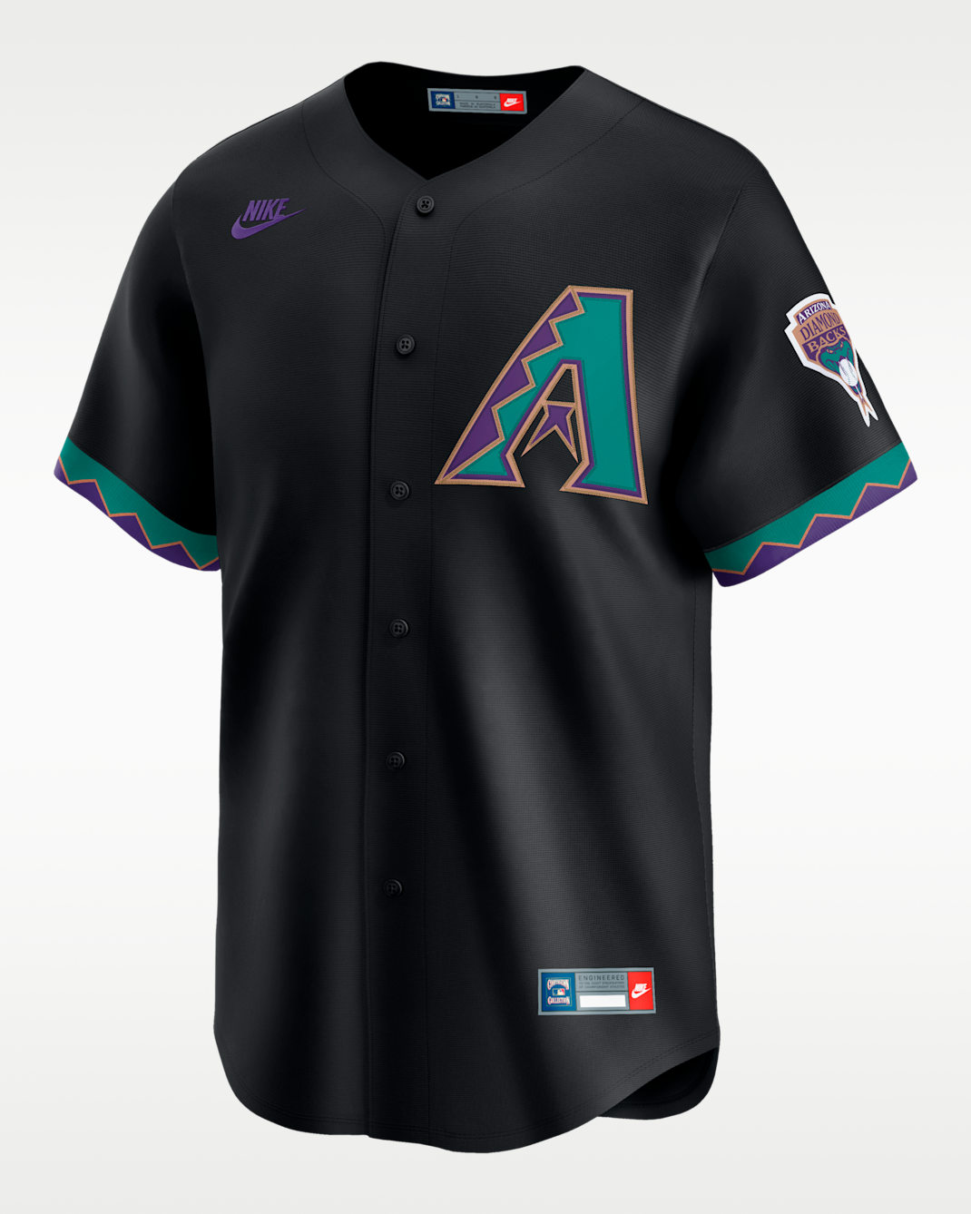 Randy Johnson Arizona Diamondbacks Cooperstown Men's Nike Dri-FIT ADV MLB Limited Jersey - Black