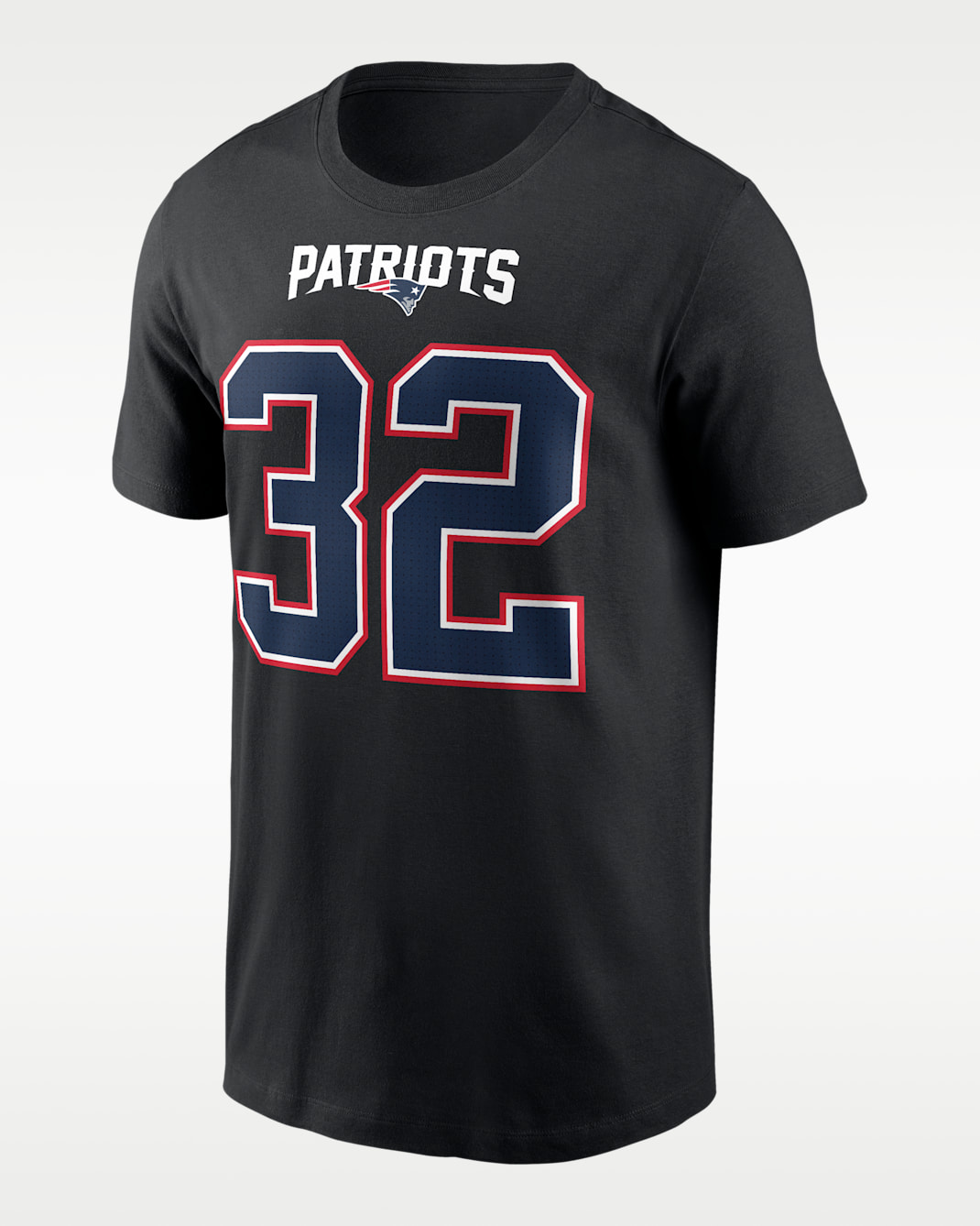 TreVeyon Henderson New England Patriots Carbon Men's Nike NFL T-Shirt - Black