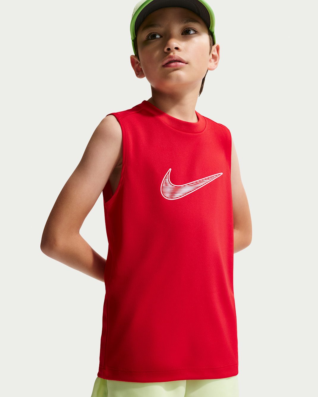 Nike Multi Big Kids' (Boys') Dri-FIT Sleeveless Top - University Red