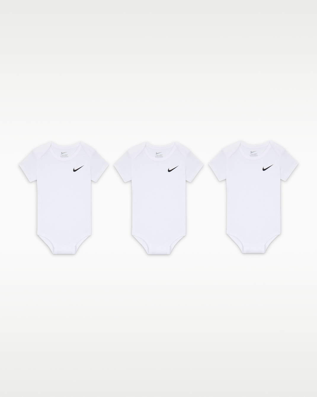 Nike Mini Me Baby Bodysuits (3-Pack) - White
