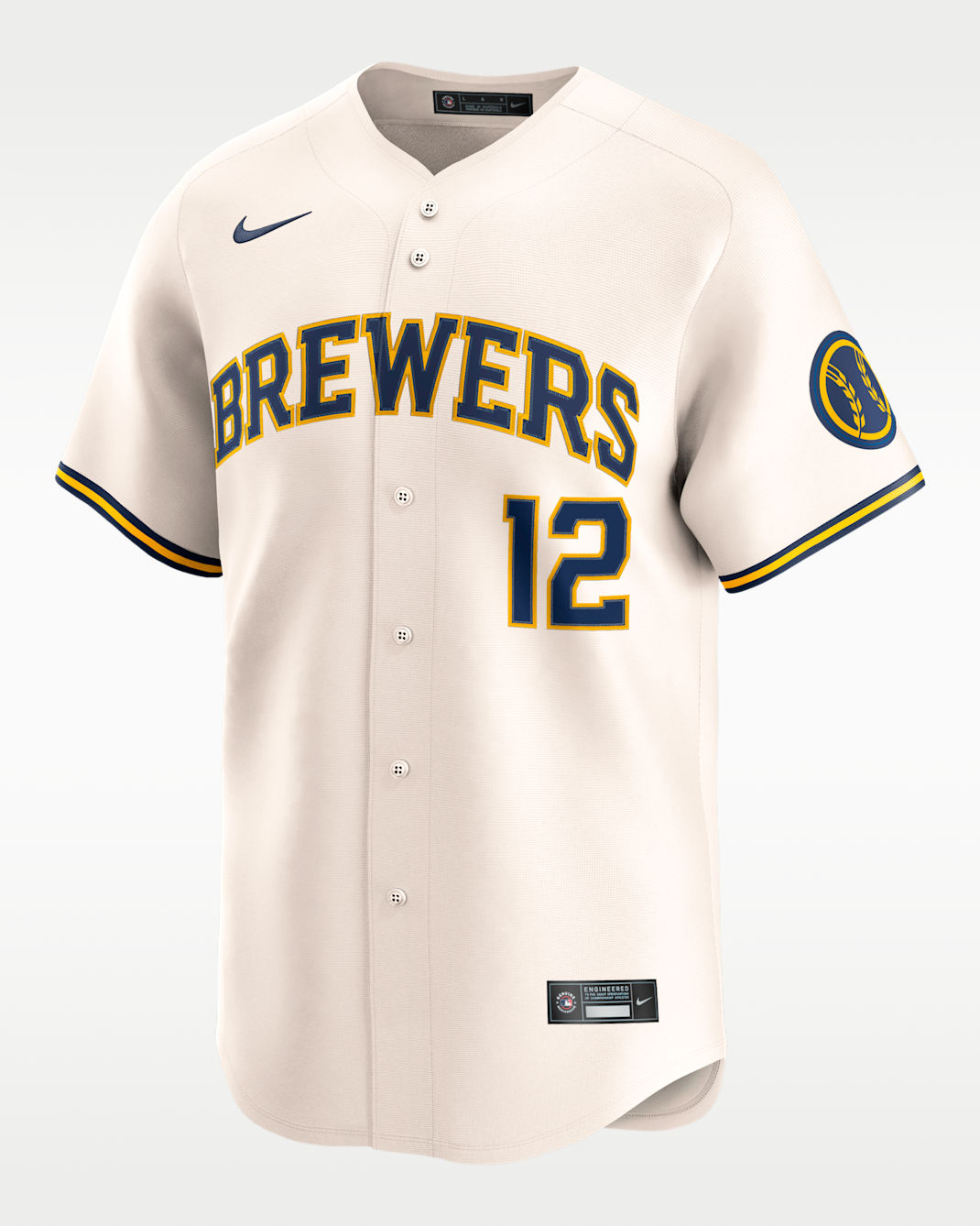 Rhys Hoskins Milwaukee Brewers Men's Nike Dri-FIT ADV MLB Limited Jersey - Cream