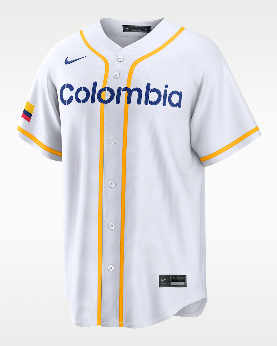 Colombia National Baseball Team 2026 World Baseball Classic Men's Nike Stadium Jersey - White