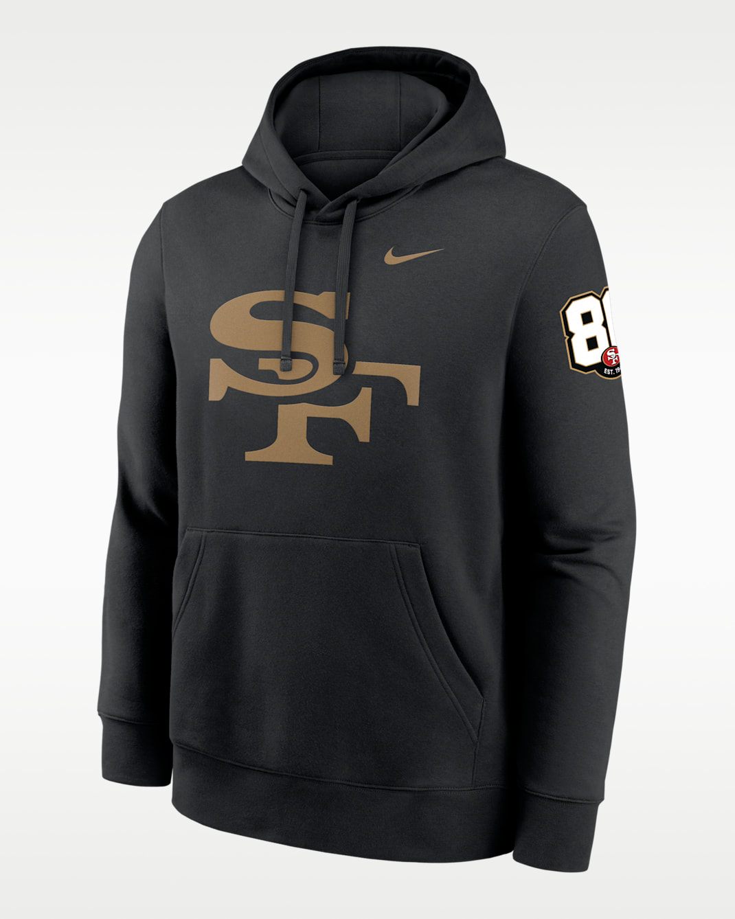 San Francisco 49ers 80th Anniversary Third Down Stop Club Men's Nike NFL Pullover Hoodie - Black
