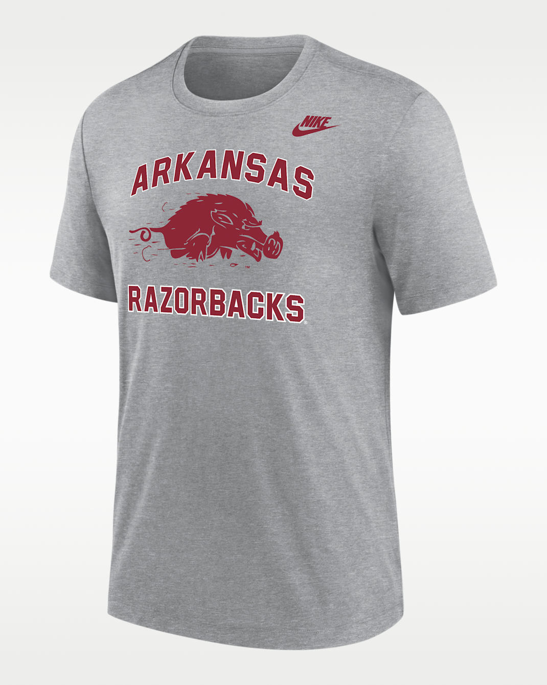 Arkansas Razorbacks Men's Nike Football Tri-Blend T-Shirt
