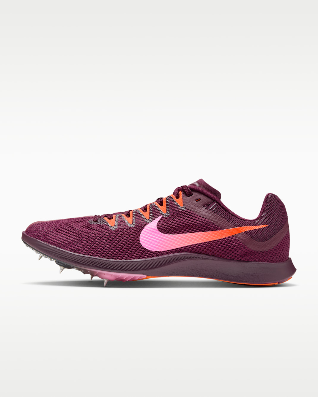 Nike Zoom Rival Distance Athletics Distance Spikes - Bordeaux/Hyper Crimson/Team Orange/Pink Spell
