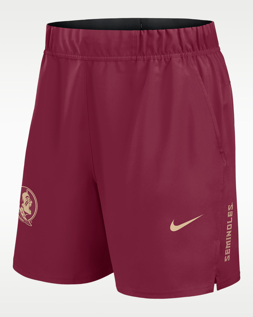 Shorts universitarios Nike Dri-FIT para hombre Florida State Primetime Victory Primary Logo - Granate