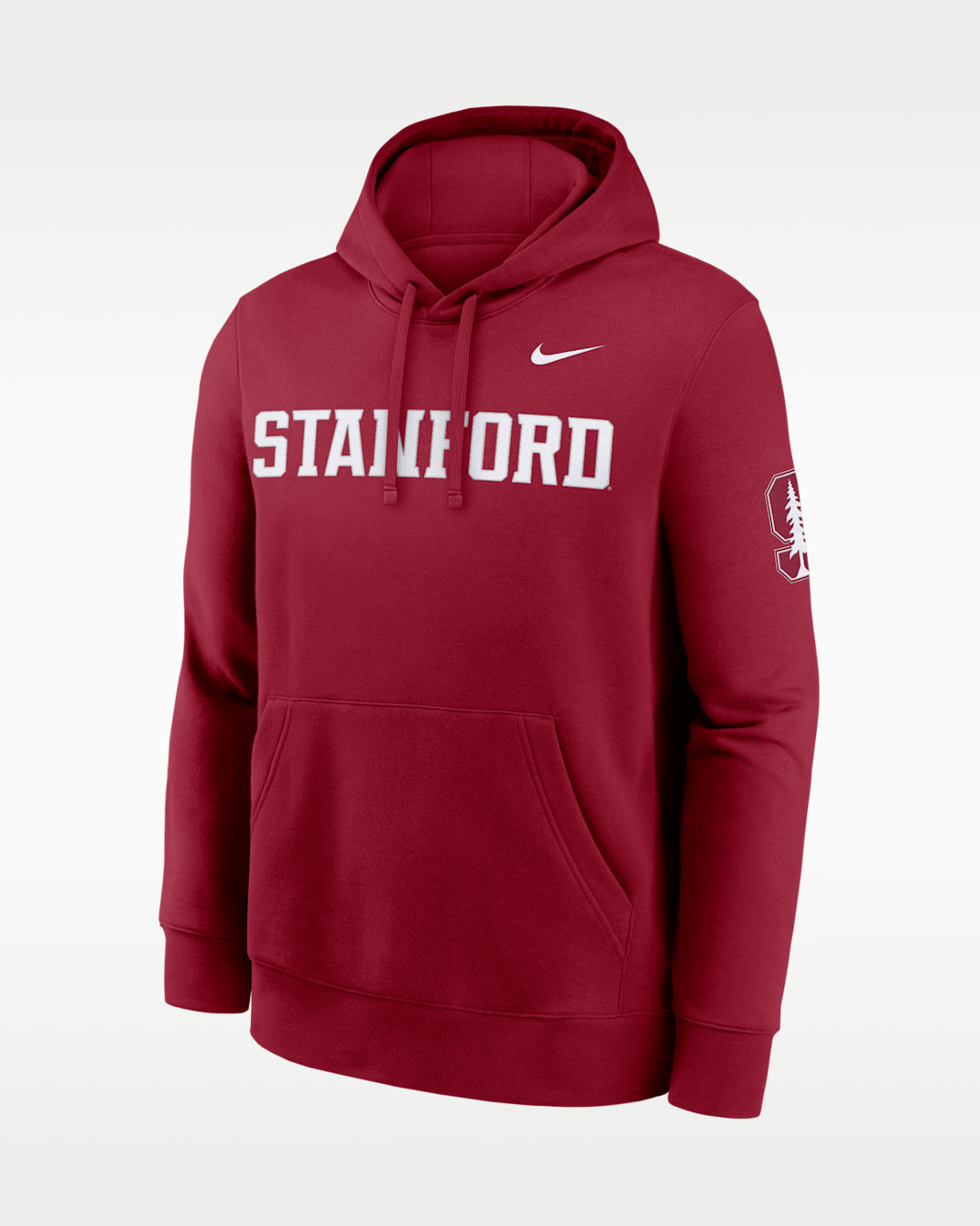 Sudadera con gorro sin cierre universitaria Nike para hombre Stanford Sideline Club - Carmesí team