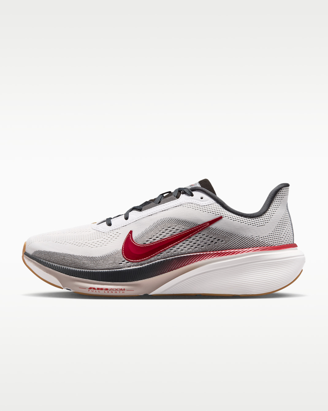 Tenis de correr en pavimento para hombre Nike Pegasus 42 - Blanco cumbre/Sombrío apagado/Mena de hierro claro/Rojo fusión