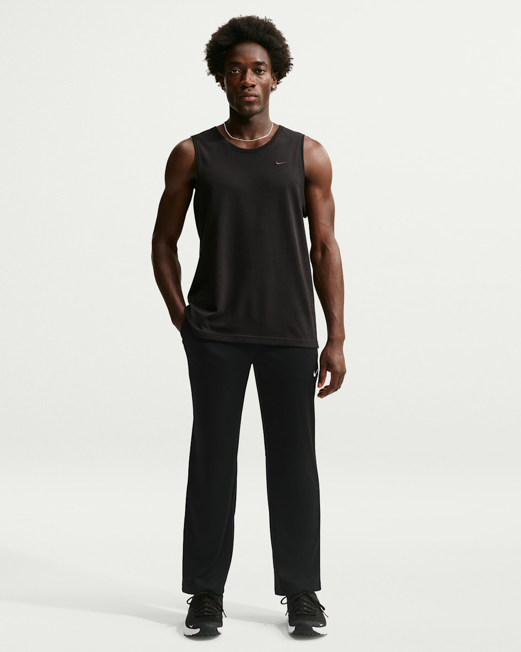 Pants Dri-FIT para hombre Nike Flex - Negro/Blanco