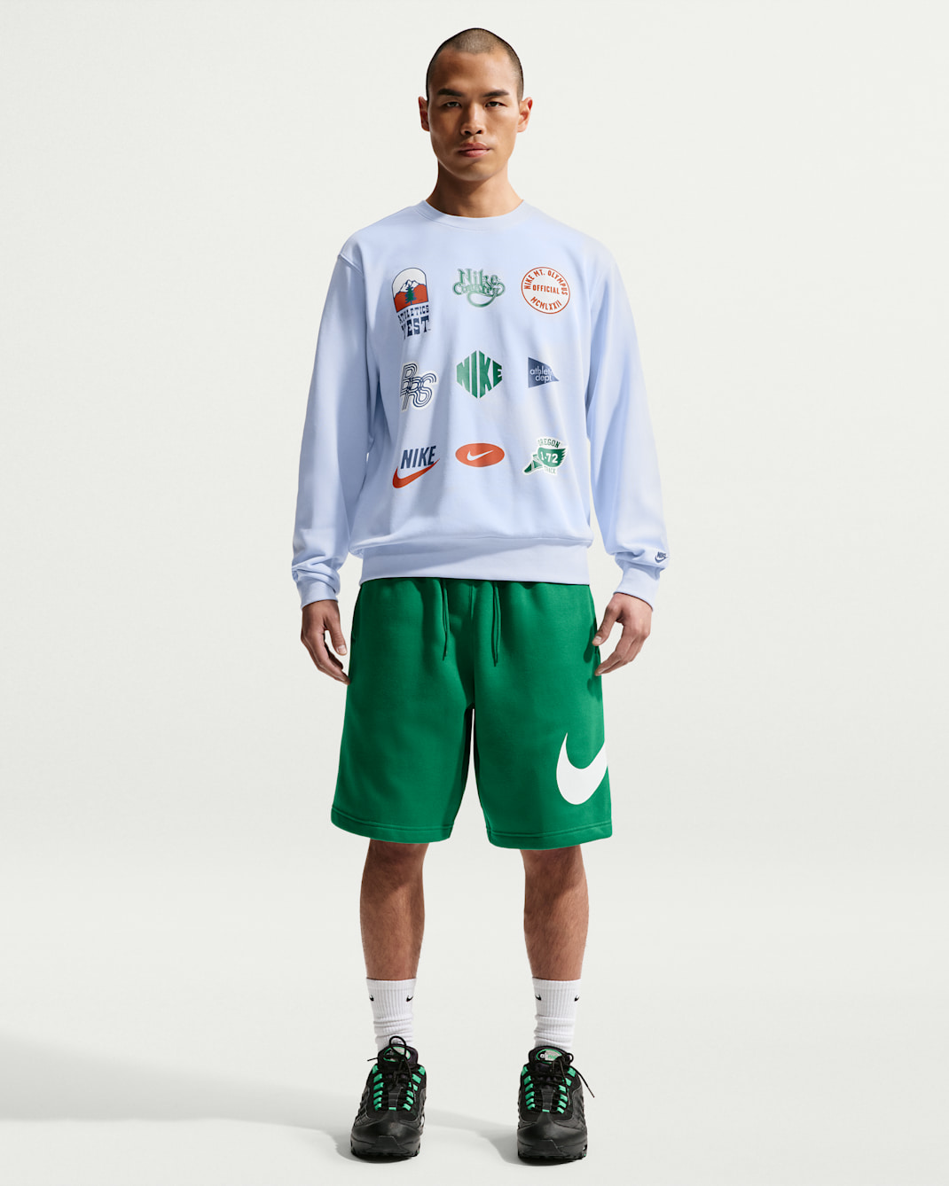 Nike Club Men's Fleece Shorts - Malachite/Malachite/White