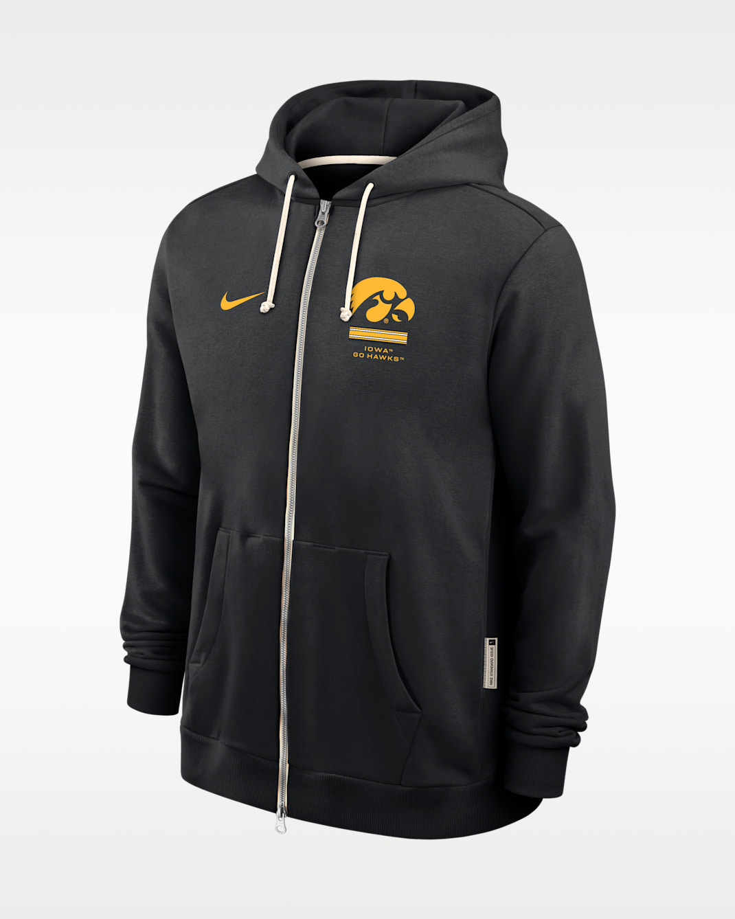 Iowa Sideline Standard Issue Men's Nike Dri-FIT College Full-Zip Hoodie - Black