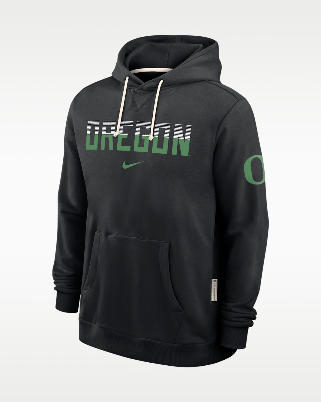 Oregon Sideline Standard Issue Men's Nike Dri-FIT College Pullover Hoodie - Black