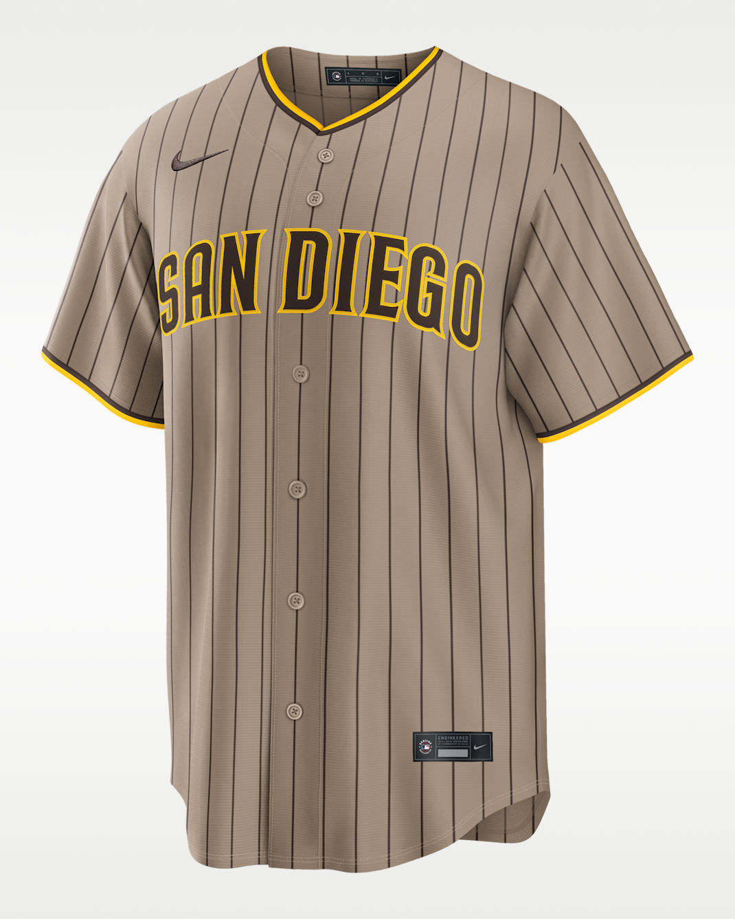 Fernando Tatis Jr. San Diego Padres Men's Nike MLB Replica Jersey - Khaki