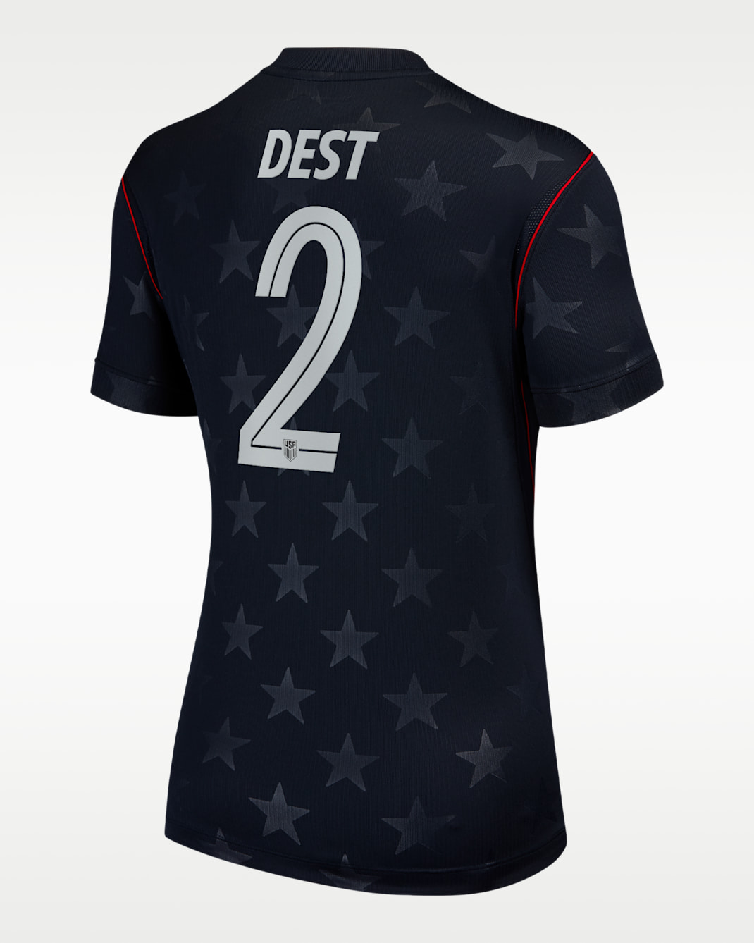 Jersey de futbol Nike Dri-FIT de Sergiño Dest del USMNT visitante 2026 Stadium para mujer - Azul marino universitario