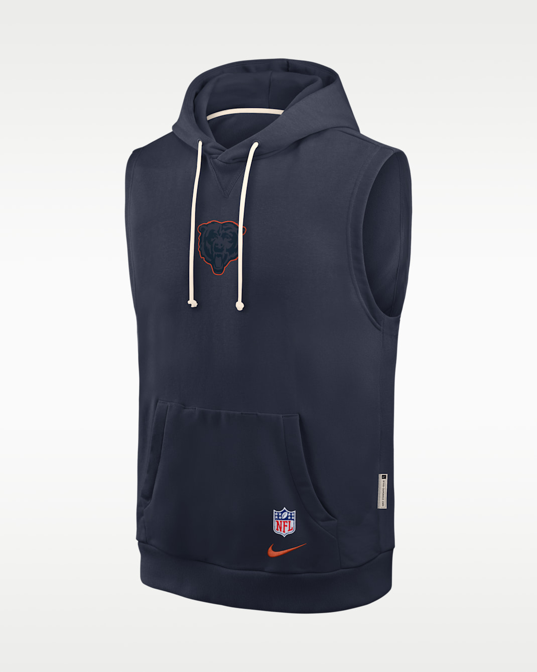 Chicago Bears Rivalries Collection Sideline Men's Nike Dri-FIT NFL Sleeveless Pullover Hoodie - Navy