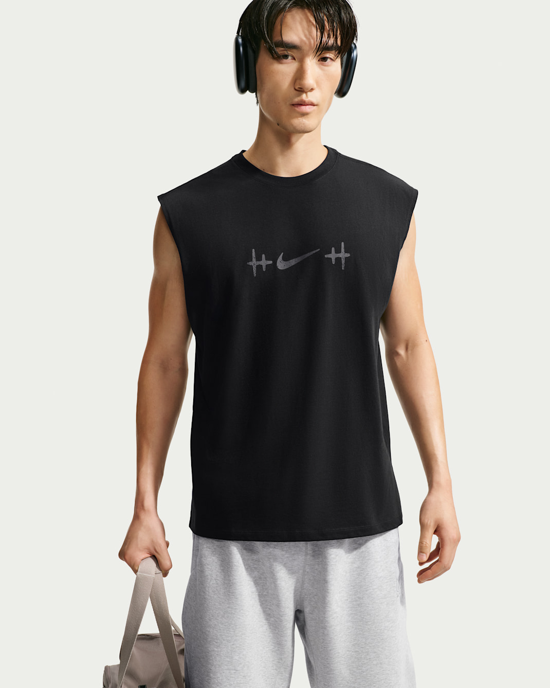 Nike N.A.C. Men's Sleeveless T-Shirt - Black/Team Anthracite