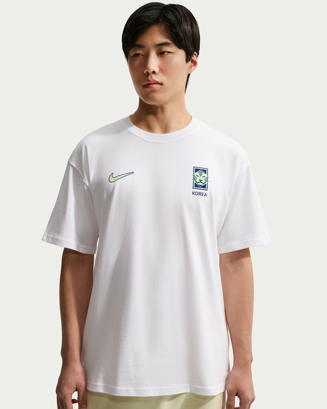 대한민국 남성 나이키 축구 티셔츠 - 화이트