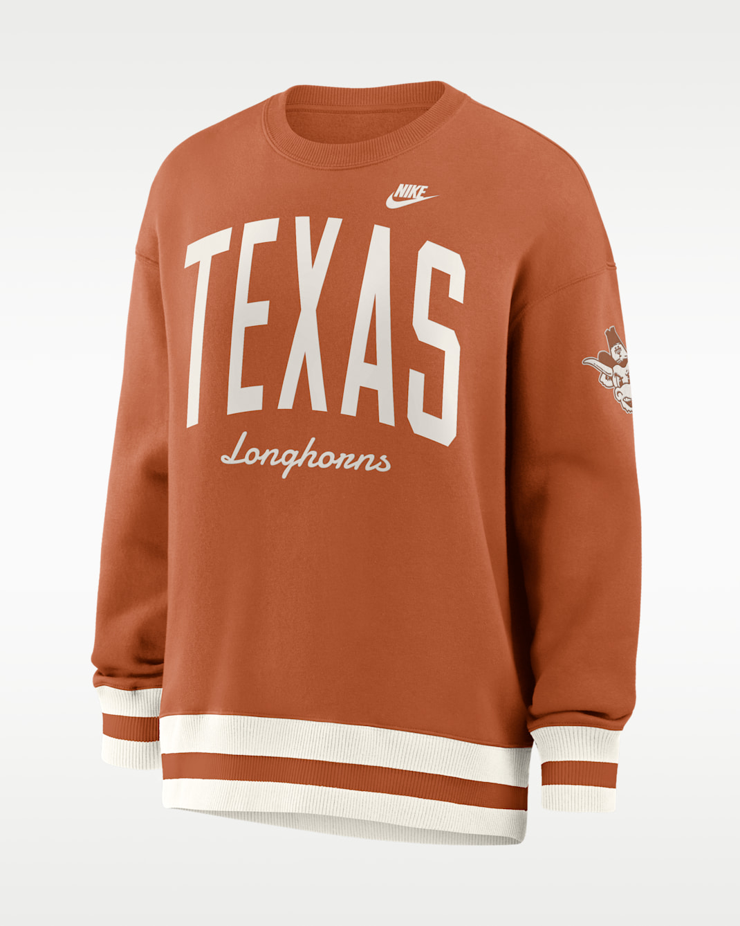 Texas Legacy Women's Nike College Pullover Crew - Burnt Orange