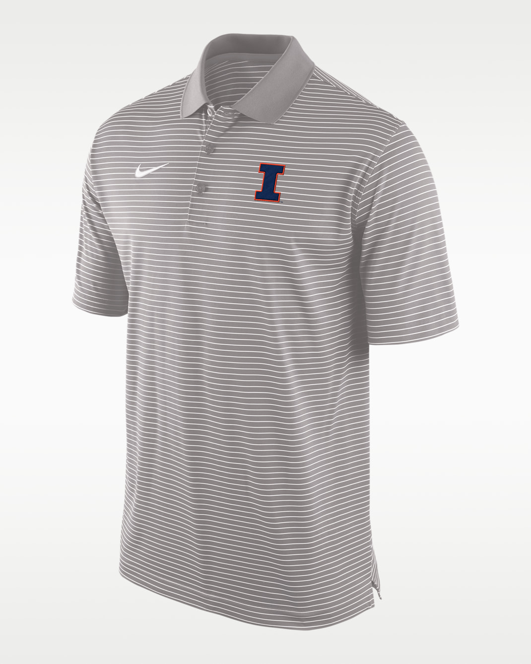Polo Nike Dri-FIT universitario para hombre Illinois Tour - Gris humo claro