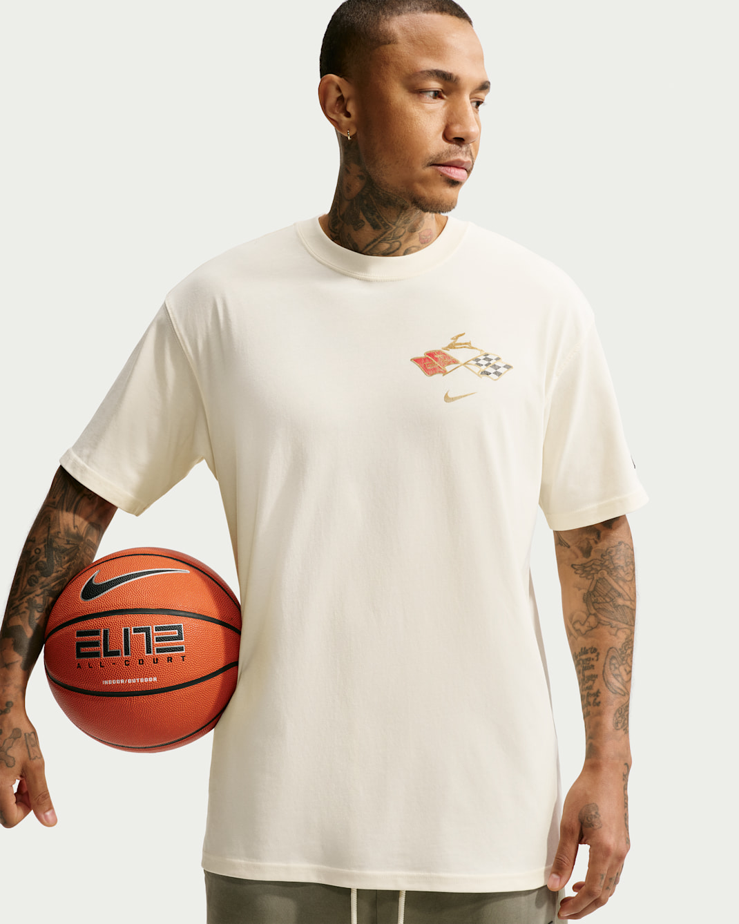 T-shirt da basket Devin Booker – Uomo - Pale Ivory