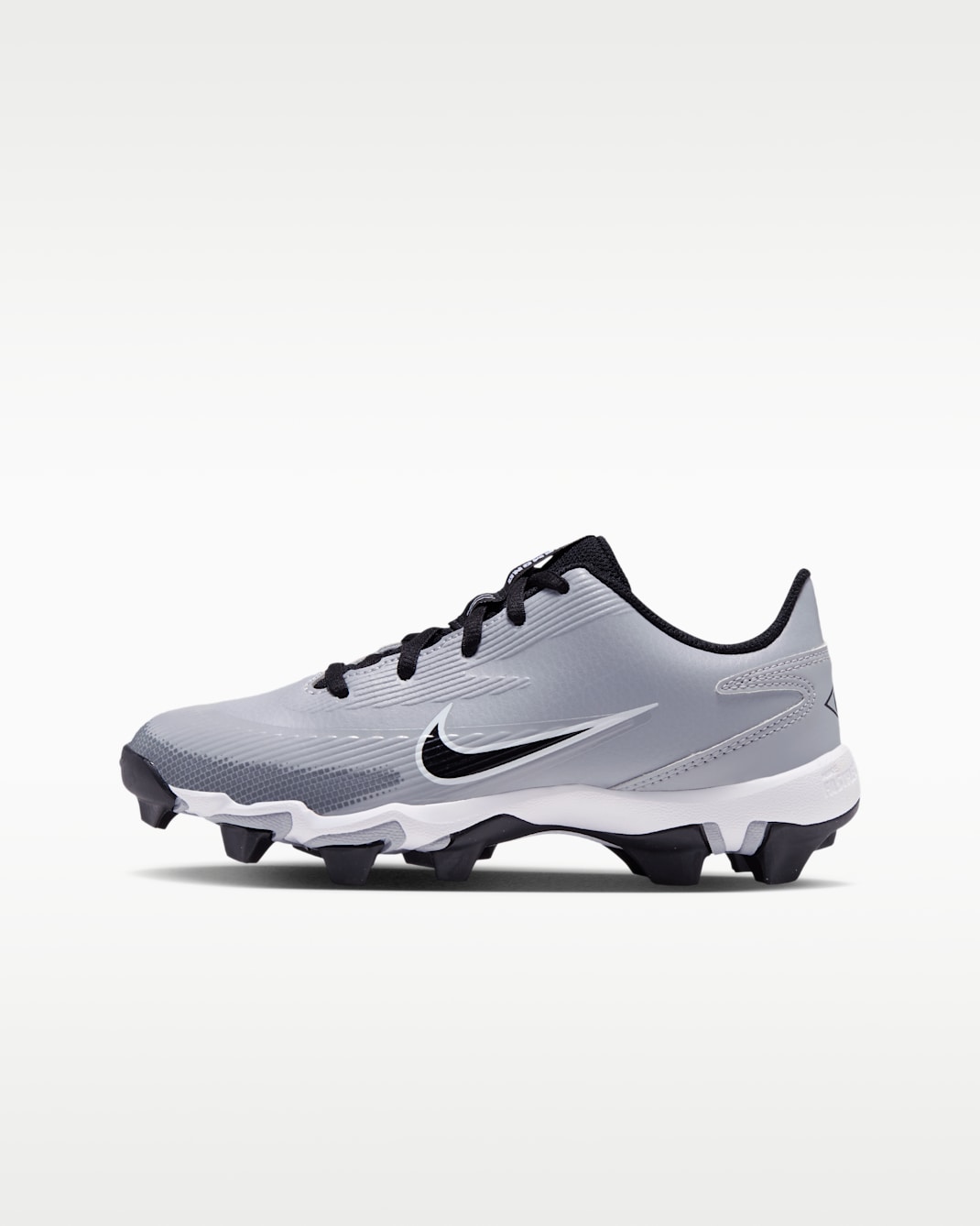 Diamond Clutch Big Kids' Softball Cleats - Wolf Grey/White/Black
