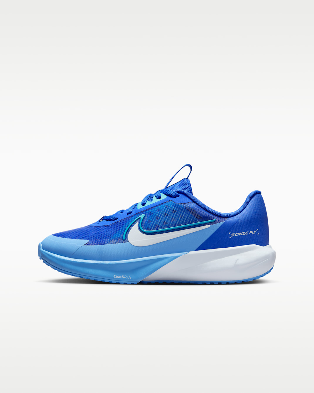 Nike Sonic Fly Older Kids' Running Shoes - Blue Tint/Dusty Cactus/Hyper Royal/White