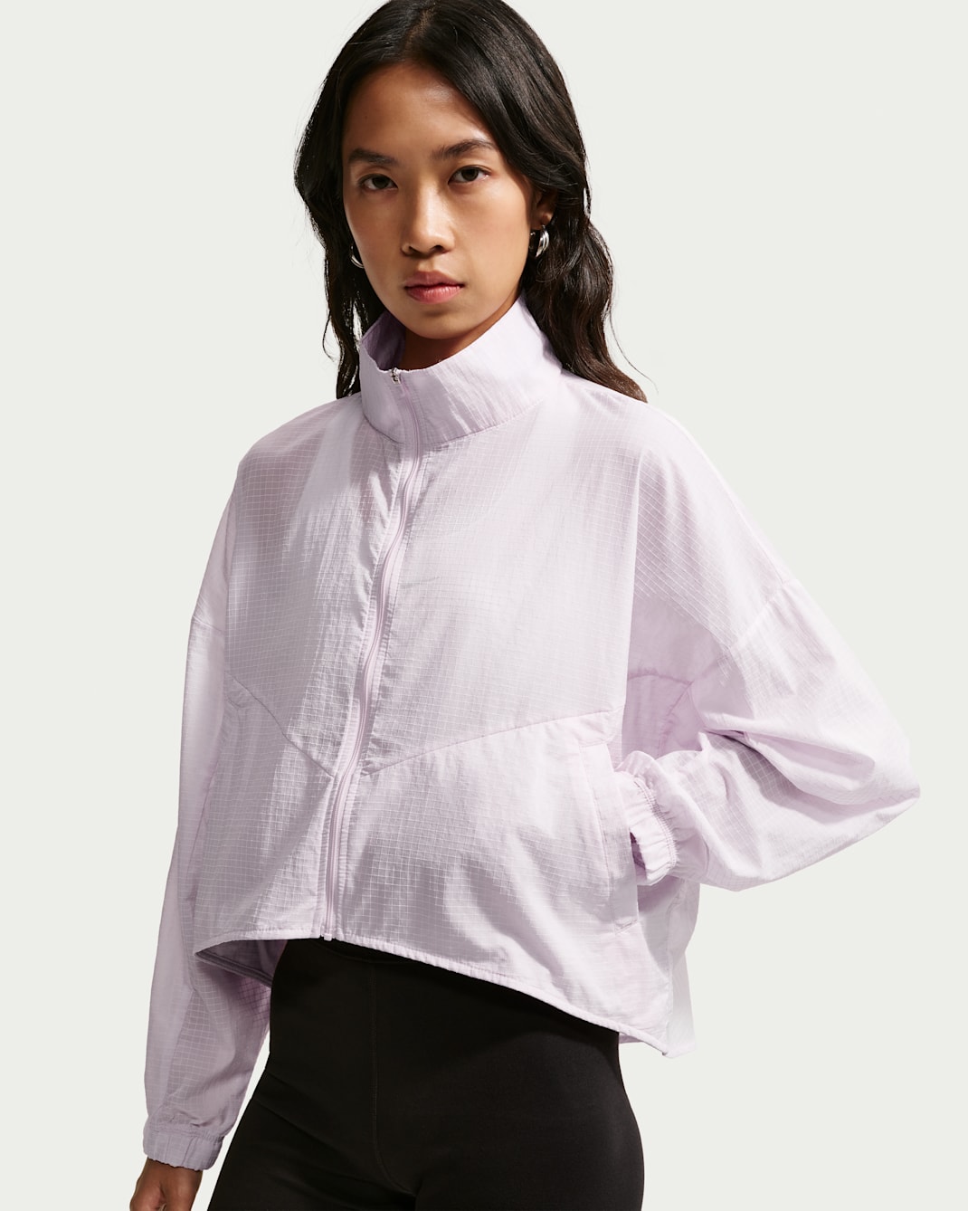 나이키 스포츠웨어 여성 오버사이즈 경량 립스탑 재킷 - 블리치트 라일락/블리치트 라일락